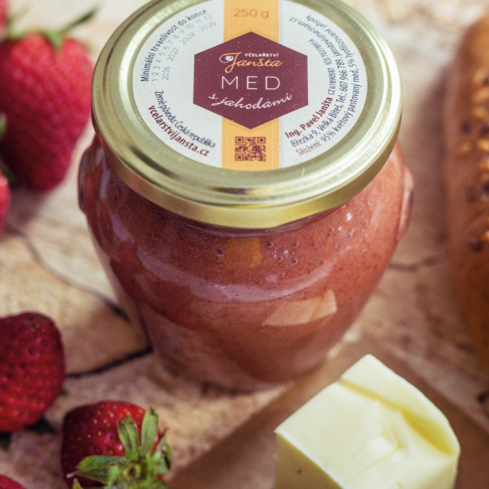 Med s jahodami 250g