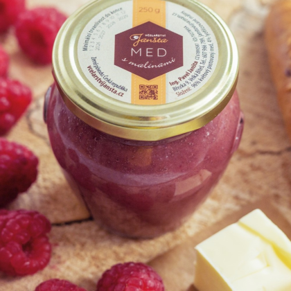 Med s malinami 250g