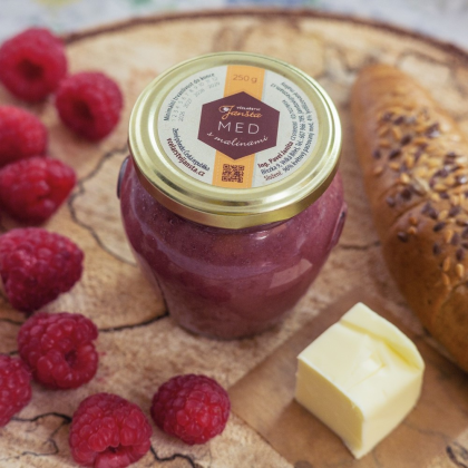 Med s malinami 250g