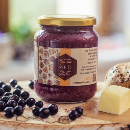 Med s černým rybízem 500g