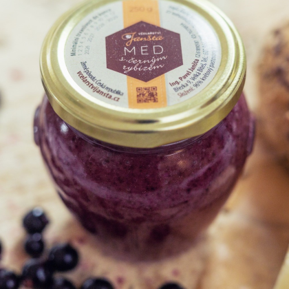 Med s černým rybízem 250g