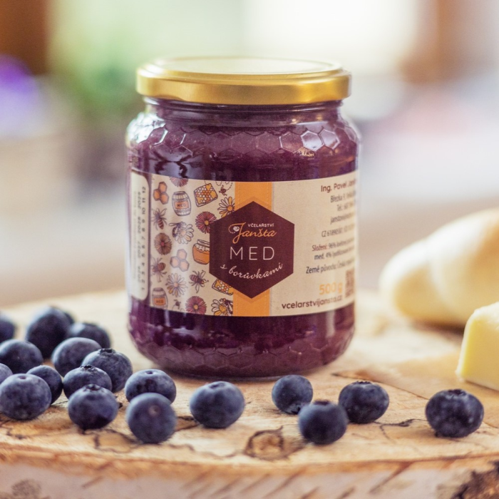 Med s borůvkami 500g